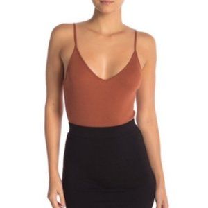 BP Burnt Orange Thong Bodysuit